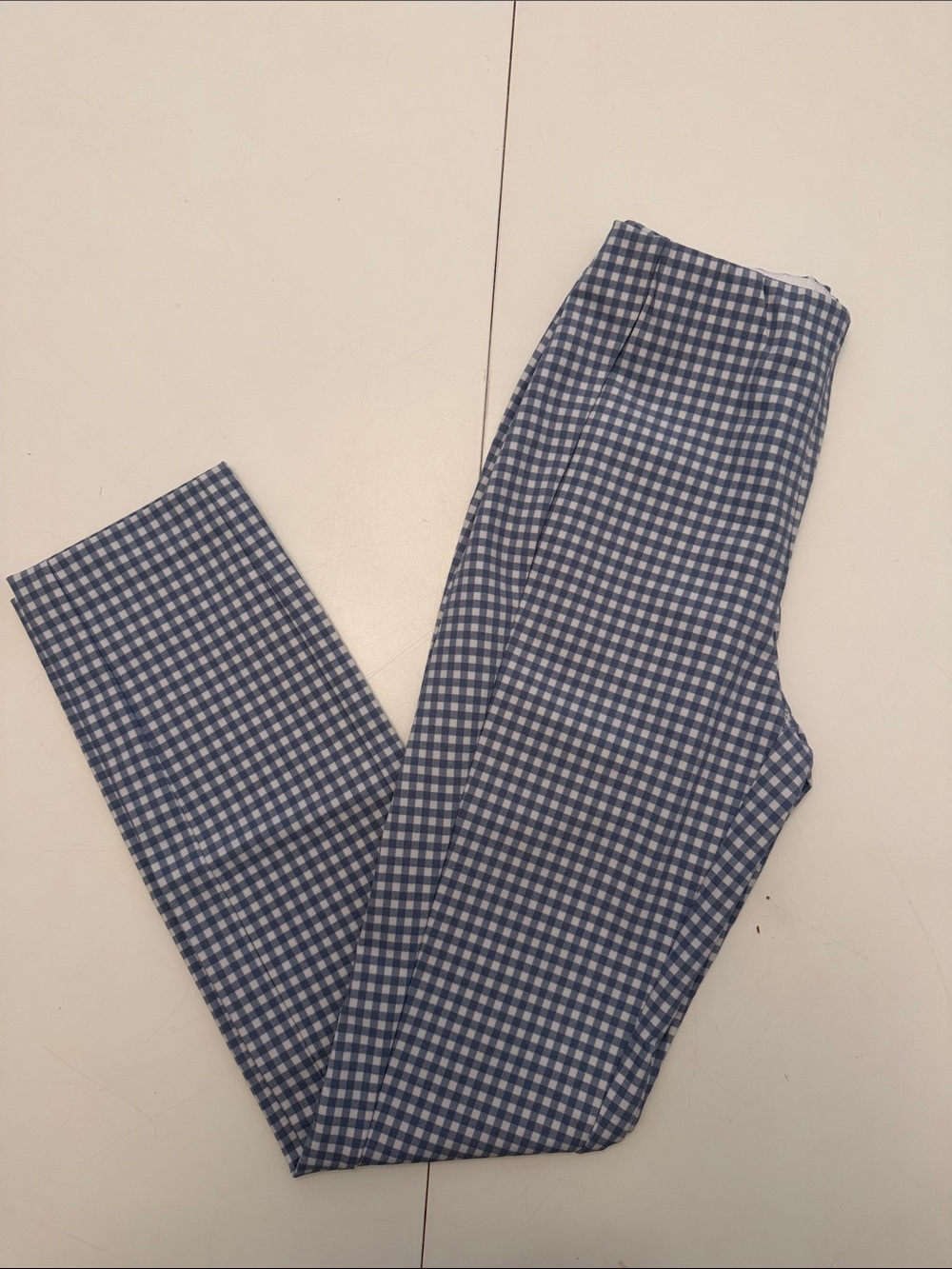 rag & bone Blue Gingham Leggings